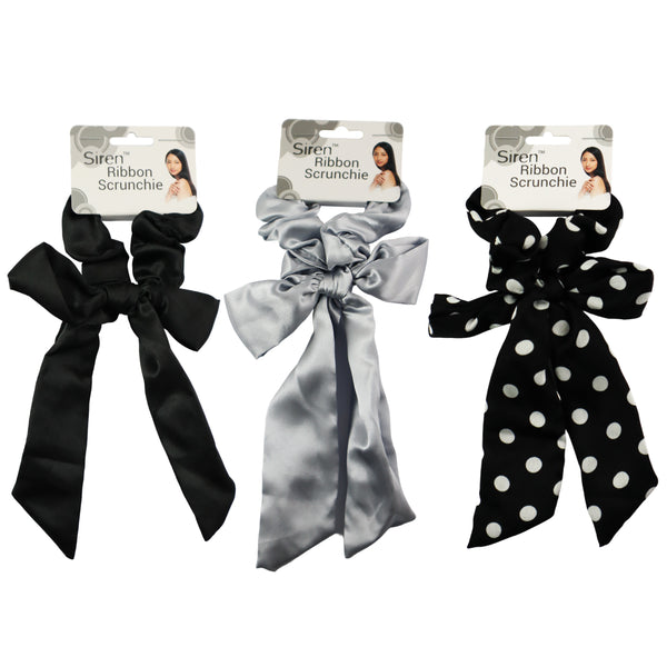 Siren Ribbon Scrunchie 1pc Assorted