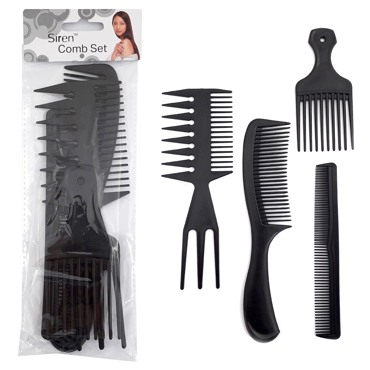 Siren Comb Set 4pc
