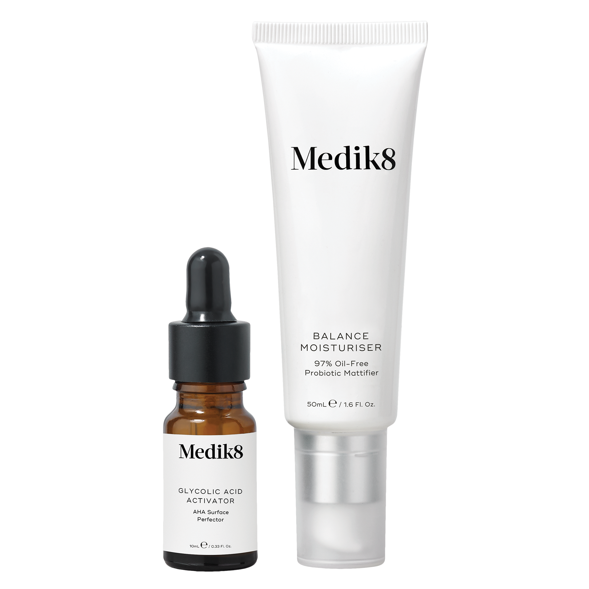 Balance Moisturiser with Glycolic Acid Activator