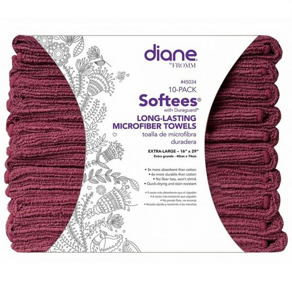 FROMM Softees Plum Microfiber Towels 10-Pack